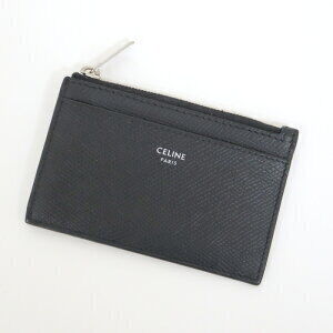 Celine Grained Calfskin Card Holder Black